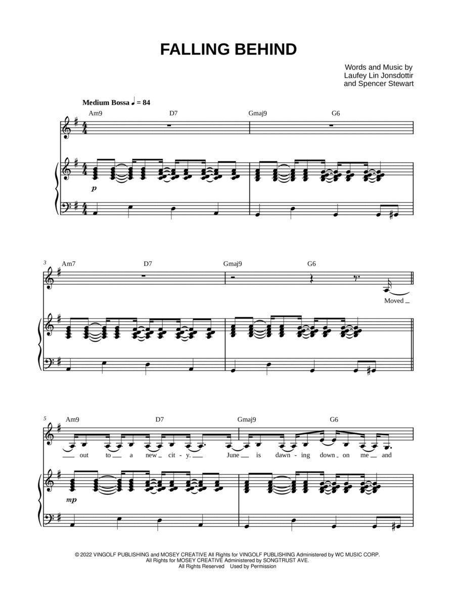 Falling Behind Voice scores gallery preview page 1