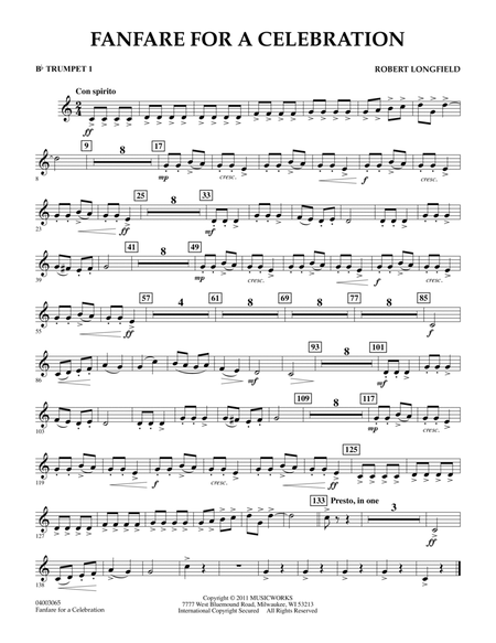 Fanfare For A Celebration - Bb Trumpet 1