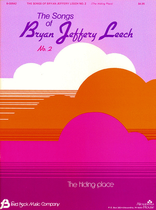 Book cover for The Songs of Bryan Jefferey Leech No. 1