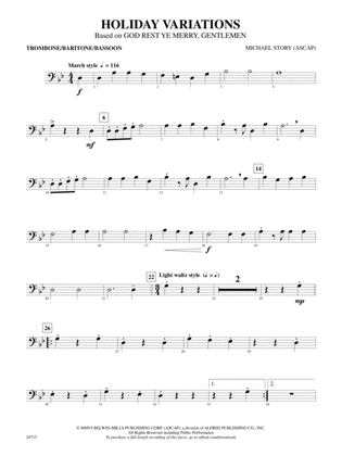 Holiday Variations (Based on "God Rest Ye Merry, Gentlemen"): 1st Trombone