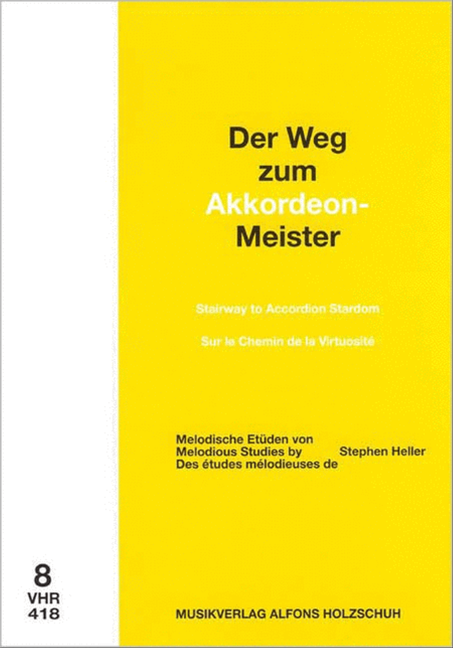 Der Weg zum Akkordeonmeister 8 Vol. 8 Accordion scores gallery preview page 1