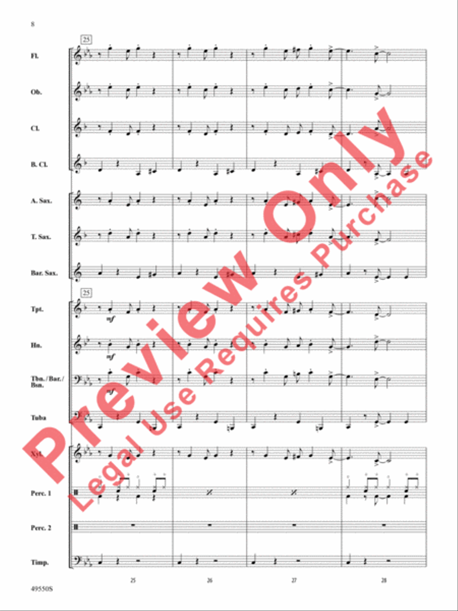 Cantina Band Concert Band scores gallery preview page 9