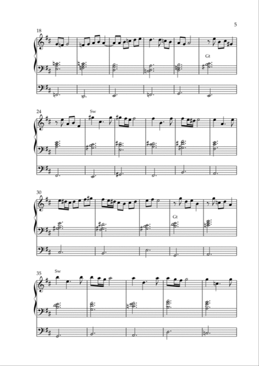 Angelic Triptych, Op. 218 (Organ Solo) by Vidas Pinkevicius Organ Solo scores gallery preview page 5