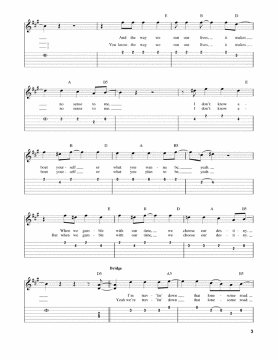 Flirtin' With Disaster Flirtin' With Disaster Acoustic Guitar scores gallery preview page 3