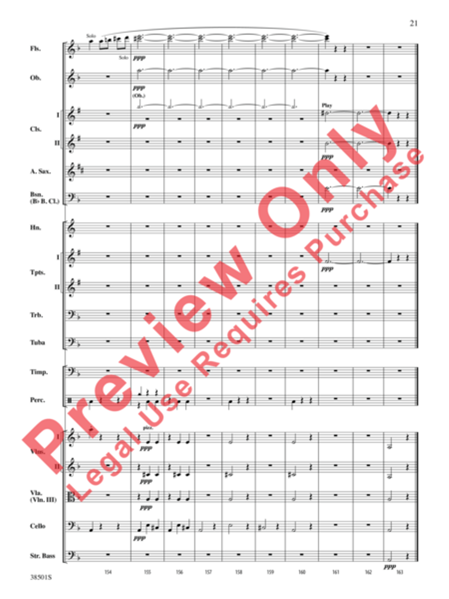 Aragonaise from Carmen Full Orchestra scores gallery preview page 22