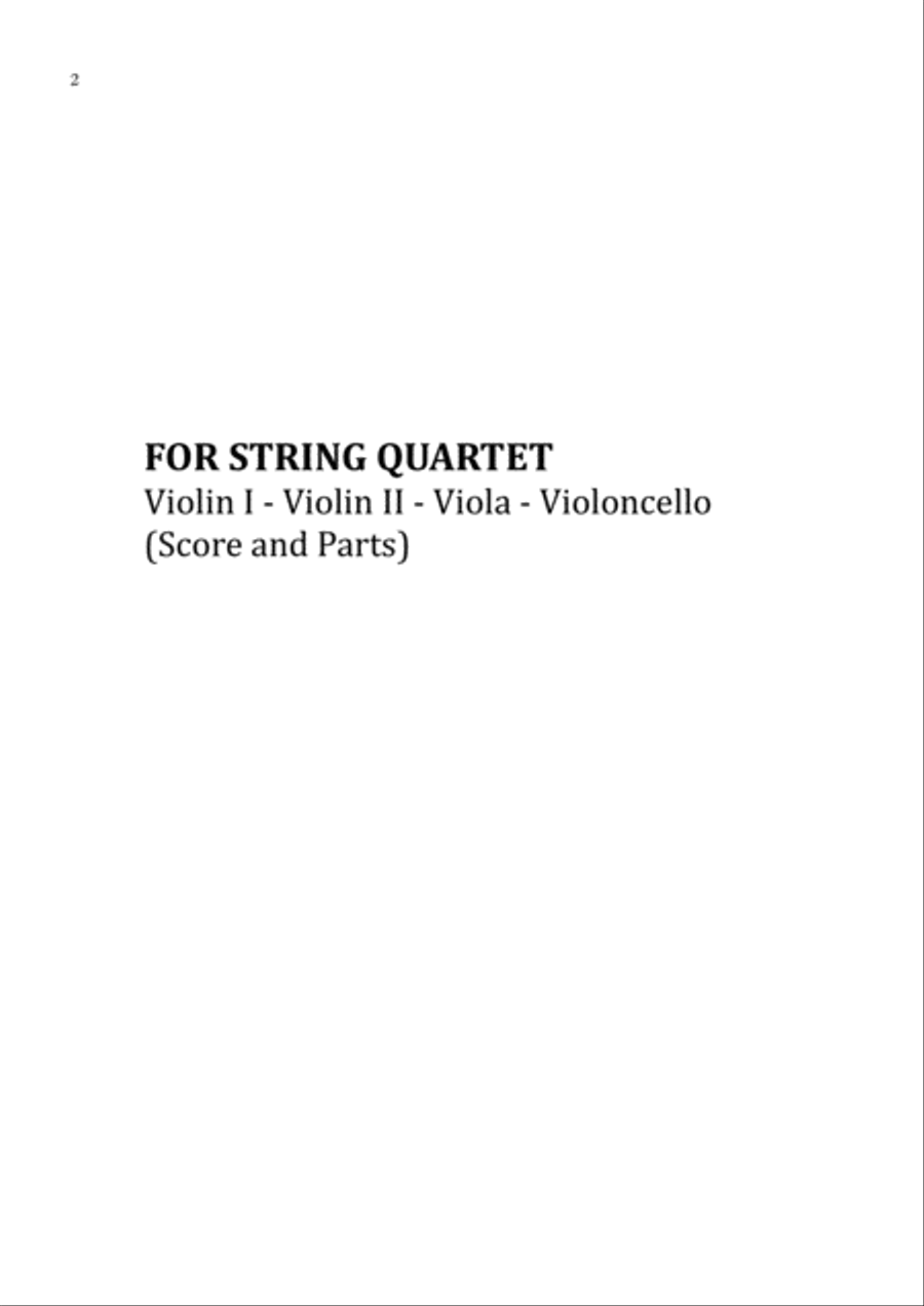 Love Yourself String Quartet scores gallery preview page 2