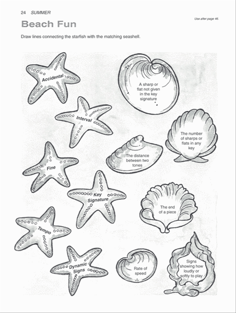 Alfred's Basic Piano Course Theory Through the Year, Level 1B Piano Method scores gallery preview page 4