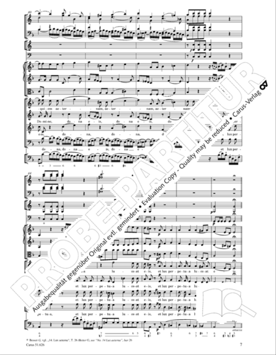 Missa longa in C major (Missa longa in C) 4-Part scores gallery preview page 19