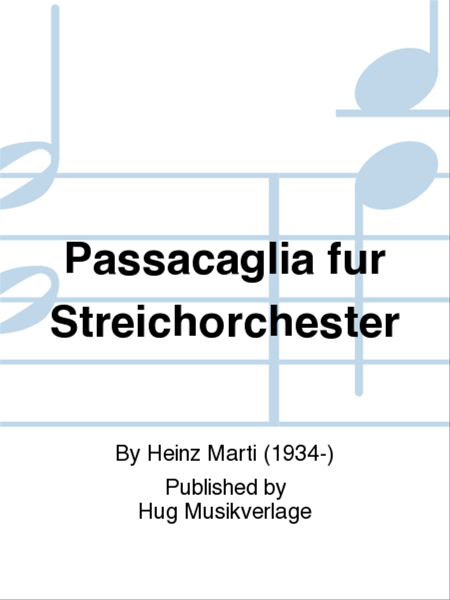 Passacaglia fur Streichorchester