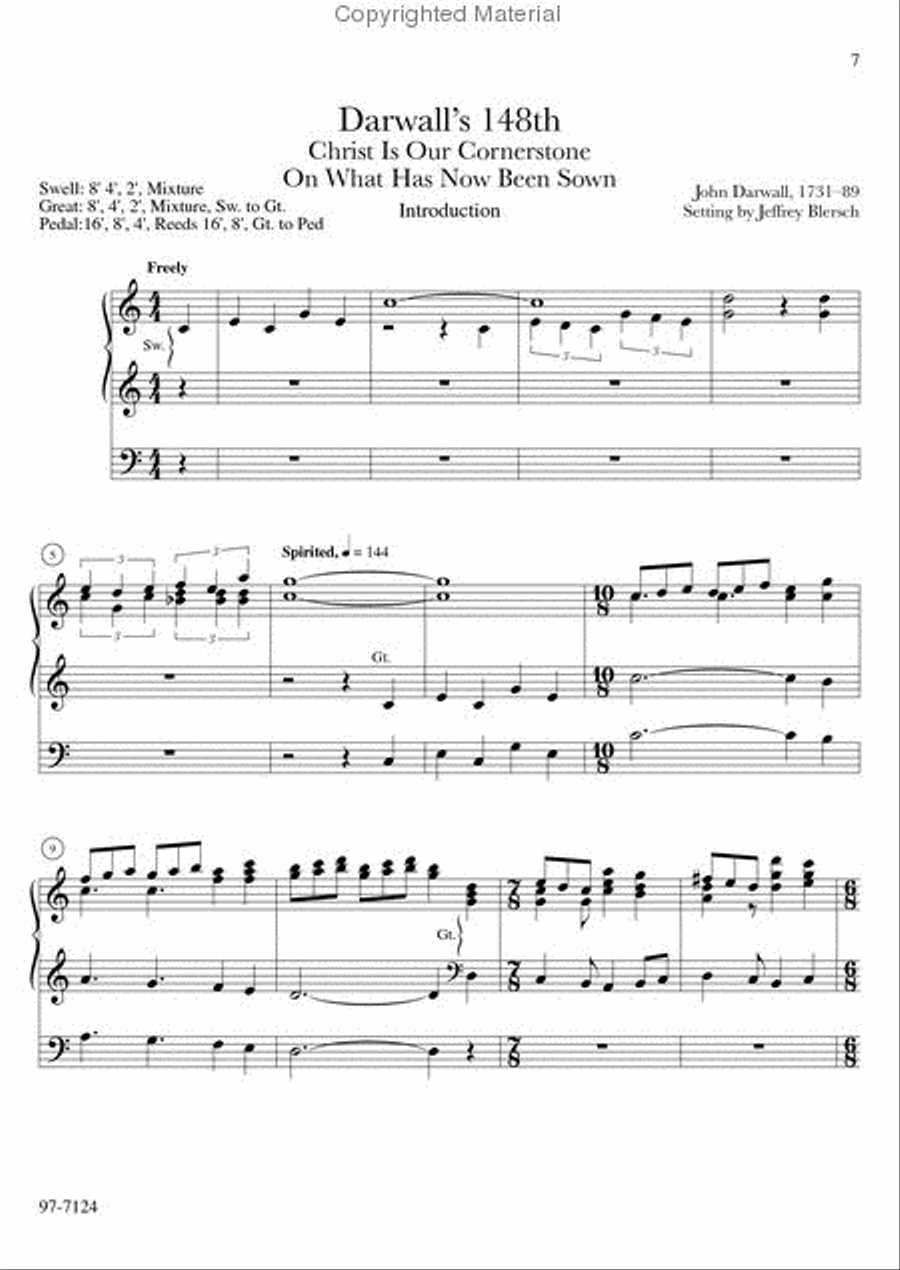 Introductions, Harmonizations, Accompaniments, Interpretations, Vol. 1 Organ scores gallery preview page 3