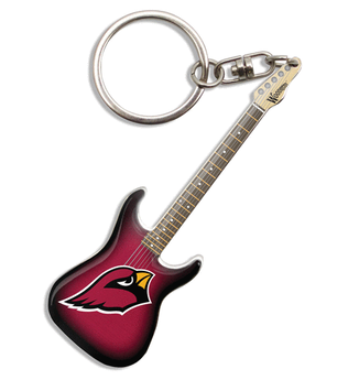 Arizona Cardinals Electric Guitar Keychain