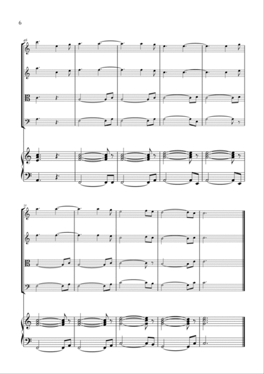 Hallelujah Hallelujah String Quartet scores gallery preview page 6