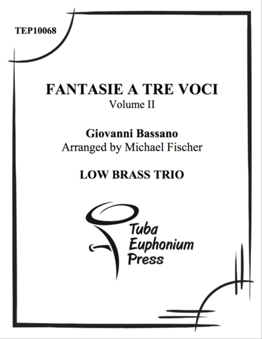 Fantasie a tre voci (fantasie for three instruments) Brass Trio scores gallery preview page 1
