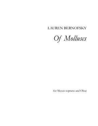 Of Molluscs, version for Mezzo-soprano and Oboe