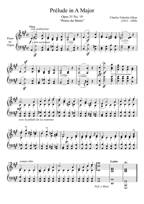 Prelude Opus 31 No. 19 in A Major