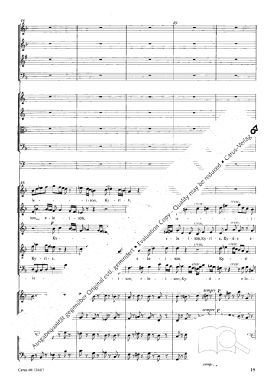 Kyrie in d + Herr Gott, dich loben wir Orchestra scores gallery preview page 20