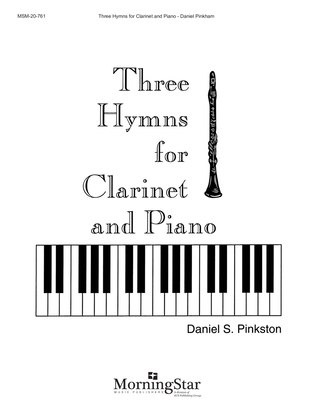 Book cover for Three Hymns for Clarinet and Piano