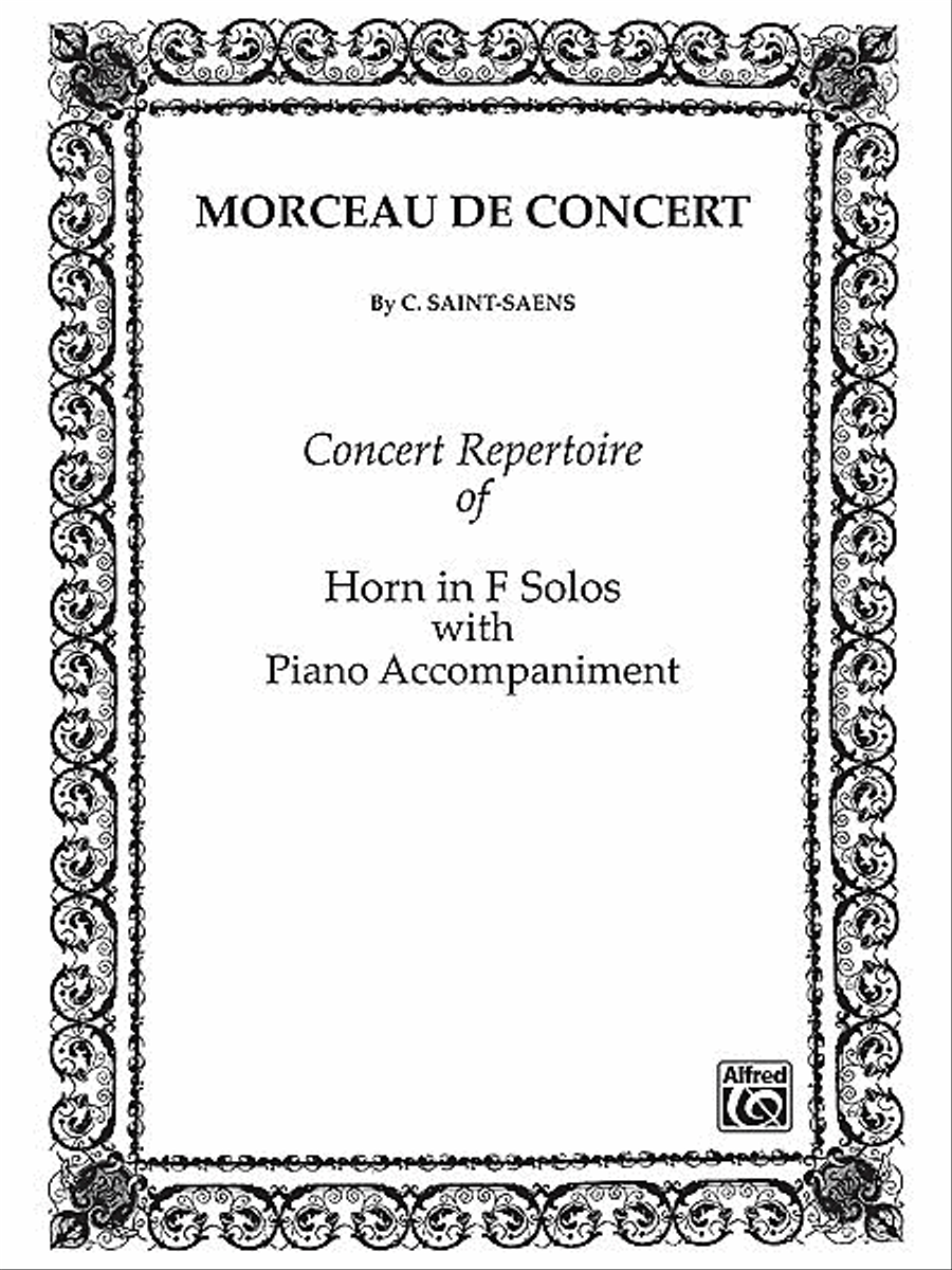 Morceau De Concert - Horn/Piano Small Ensemble scores gallery preview page 1