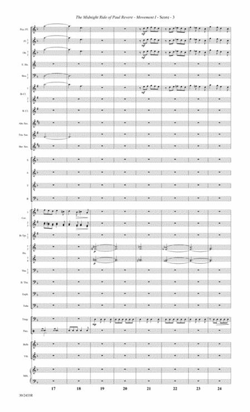 The Midnight Ride of Paul Revere - Wind Symphony Score and Parts