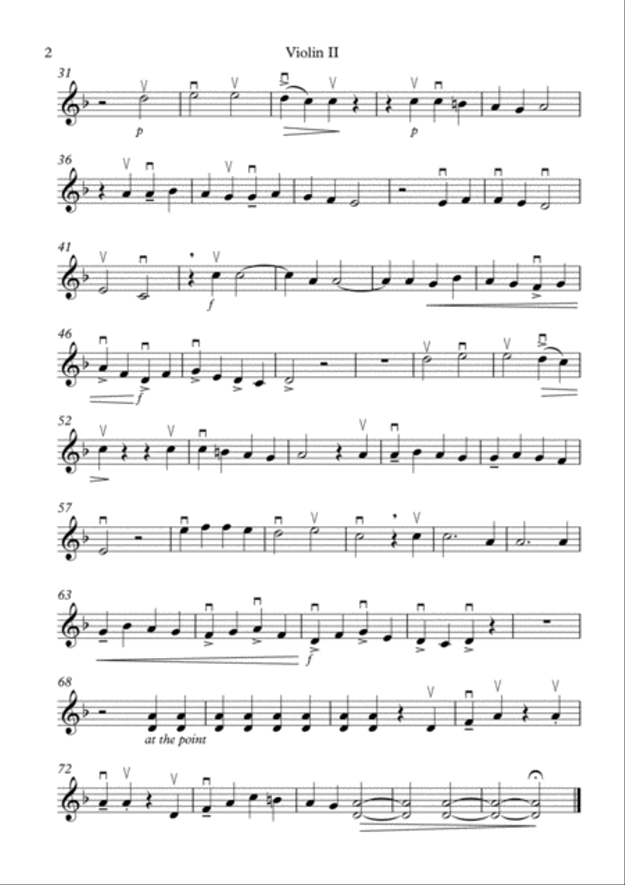 O COME EMMANUEL for STRING QUARTET AND/OR STRING ORCHESTRA String Quartet scores gallery preview page 4