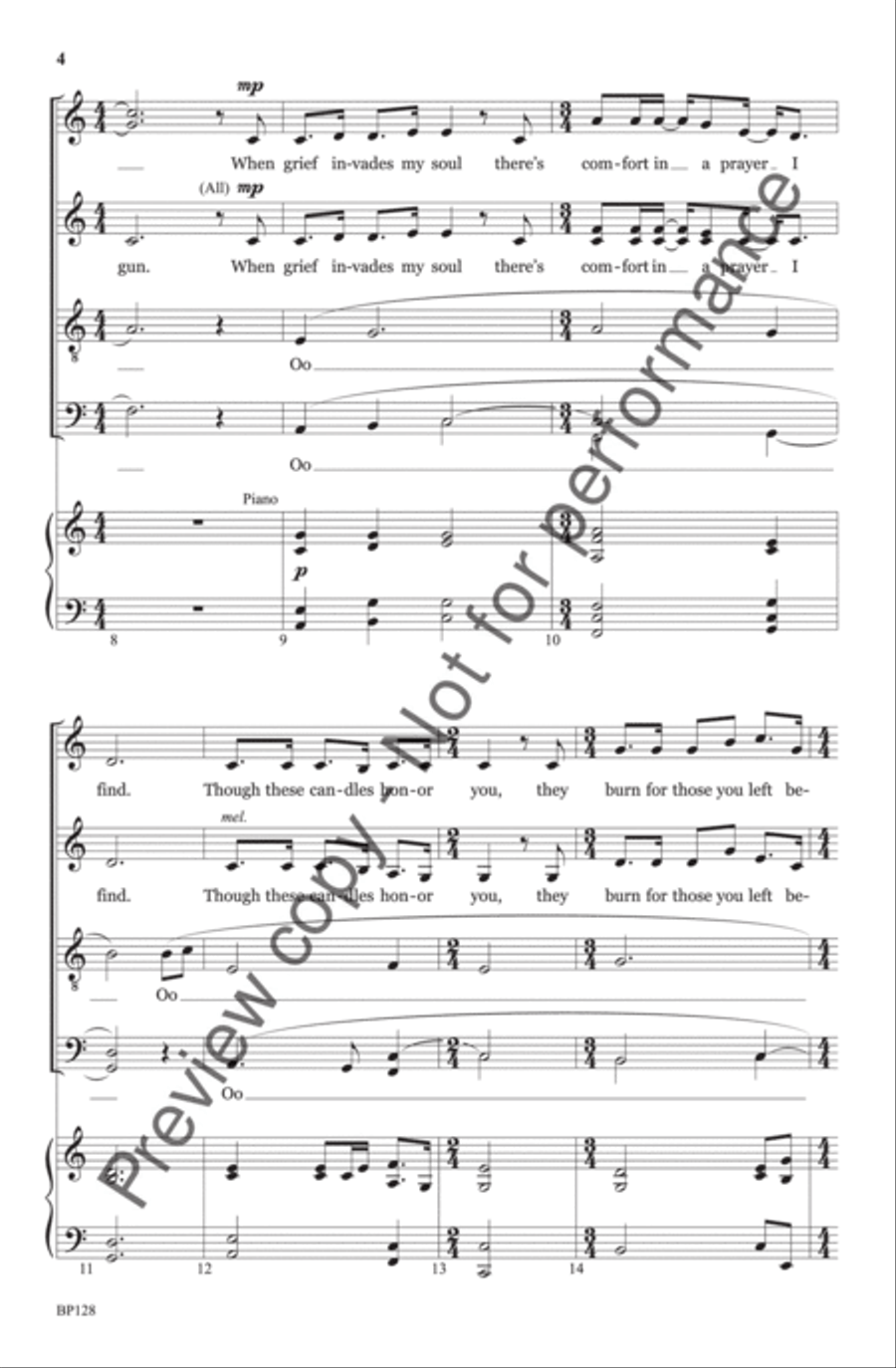 Sing You Home 4-Part scores gallery preview page 5