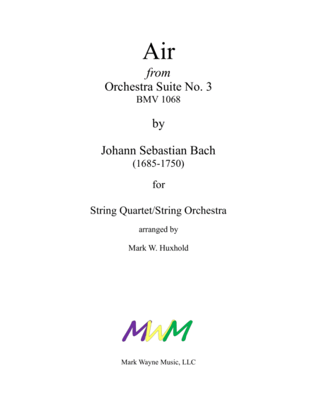Air from Orchestra Suite No. 3 in D major, BWV 1068 image number null