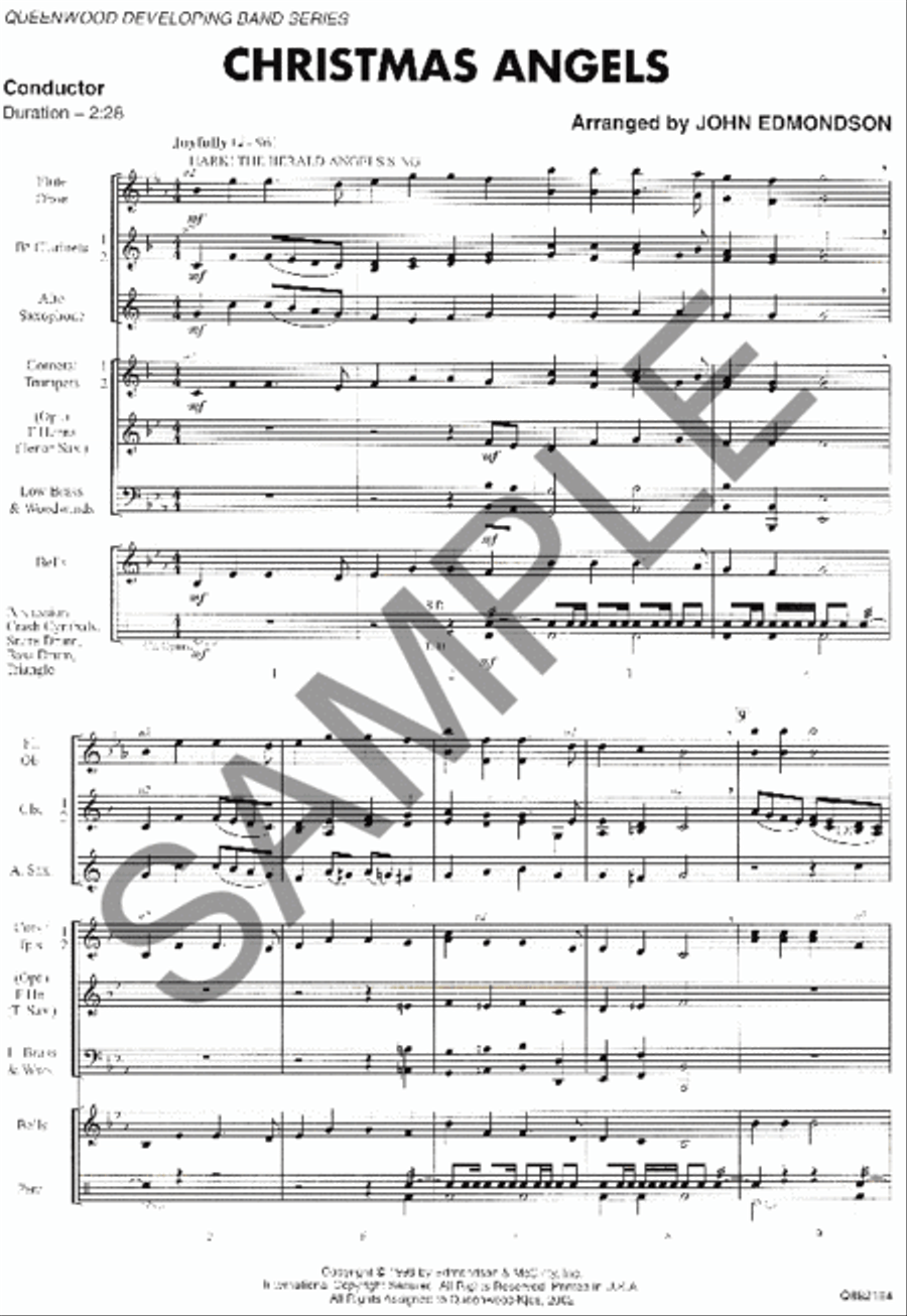 Christmas Angels Christmas Angels Concert Band scores gallery preview page 2