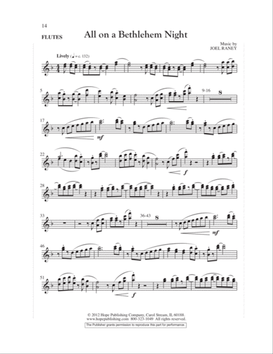 All on a Bethlehem Night 4-Part scores gallery preview page 15