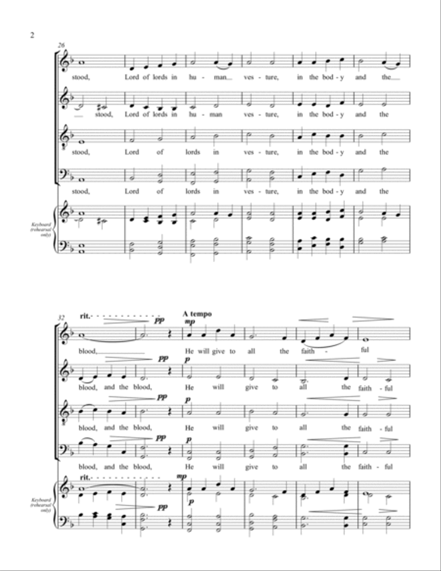 Let All Mortal Flesh Keep Silence 4-Part scores gallery preview page 2