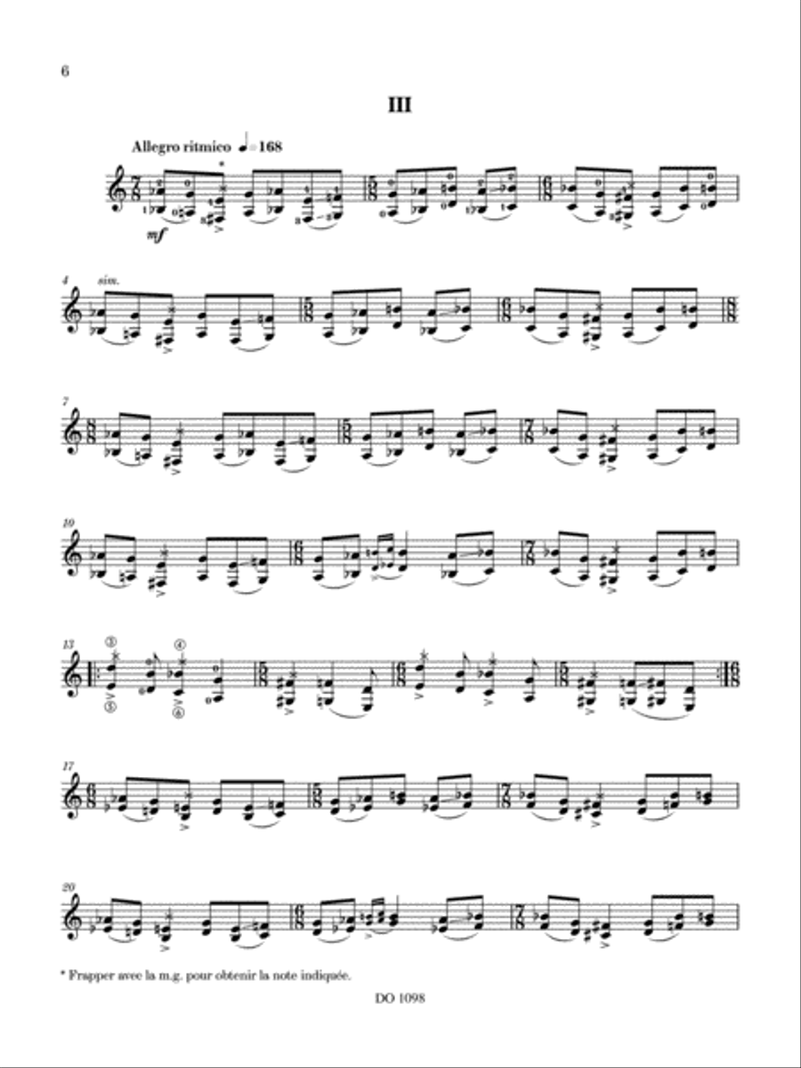 Cinq impasses Cinq impasses Classical Guitar scores gallery preview page 6