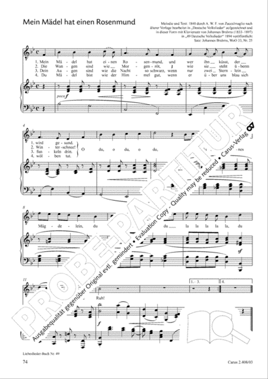 Love songs. Collection for voice & piano. 80 arrangements for weddings and celebrations Voice scores gallery preview page 53