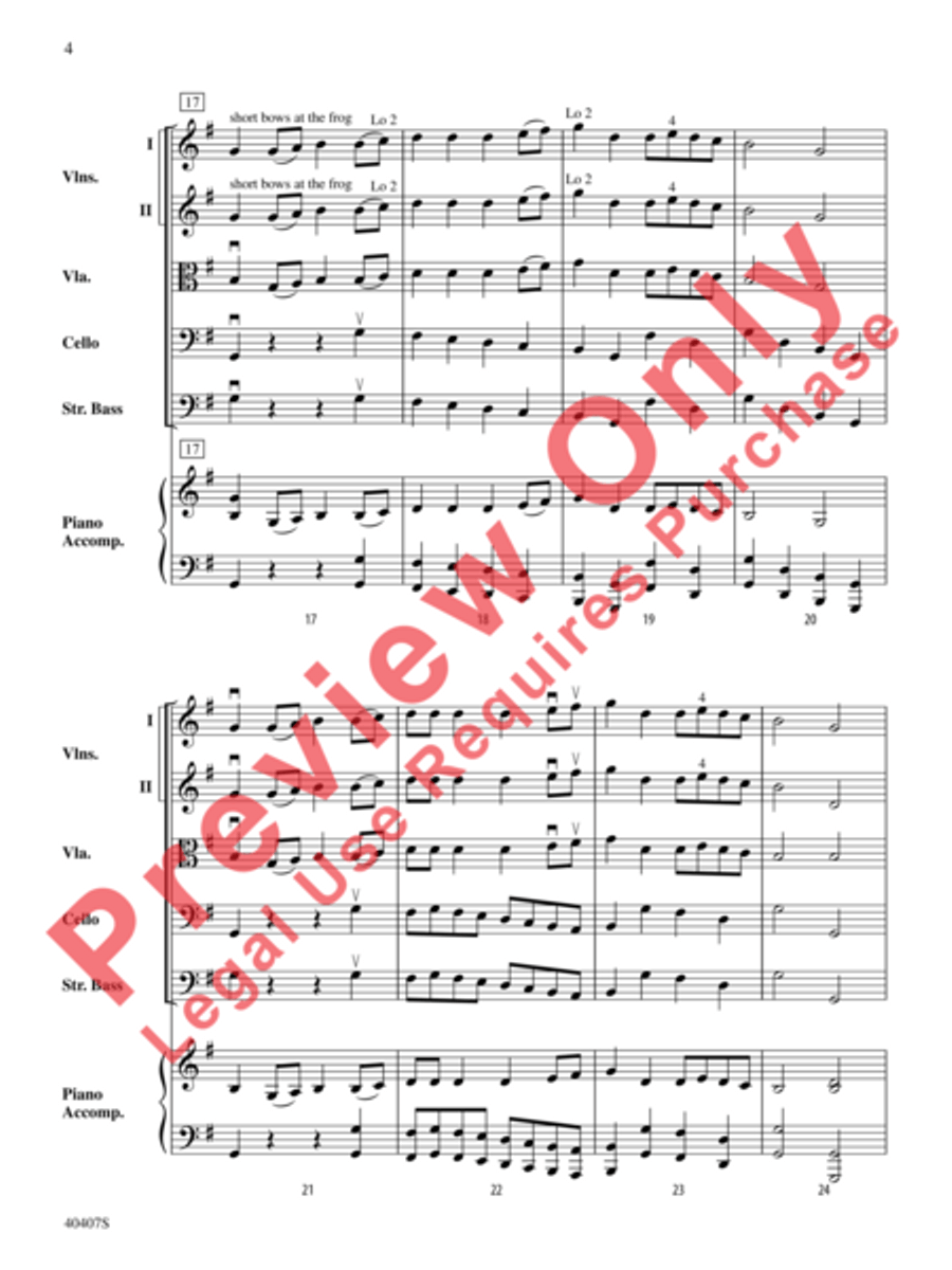Robin Hood and Little John Robin Hood and Little John String Orchestra scores gallery preview page 5