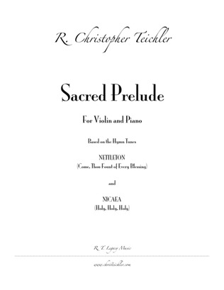 Book cover for Sacred Prelude - Violin and Piano