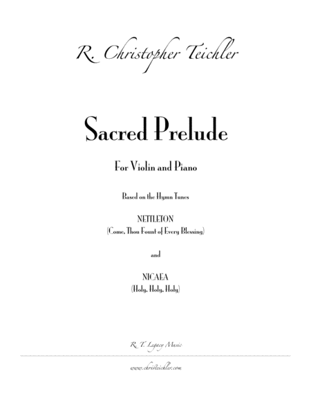 Sacred Prelude - Violin and Piano image number null