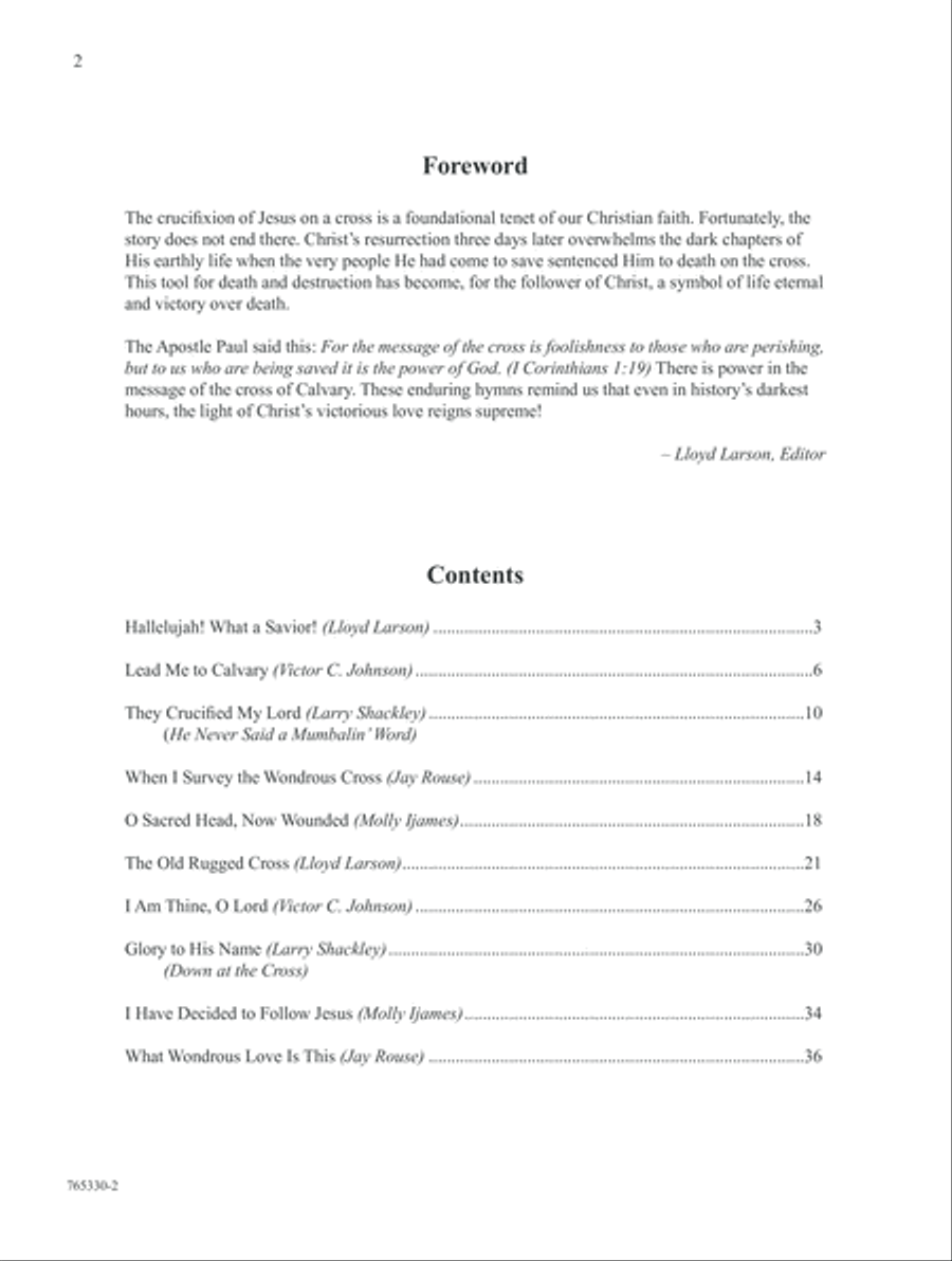 The Cross of Calvary Piano Solo scores gallery preview page 2