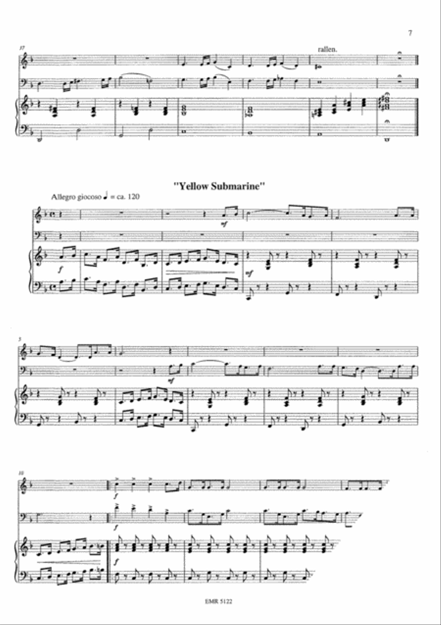 The Beatles Volume 1 Brass Ensemble scores gallery preview page 10