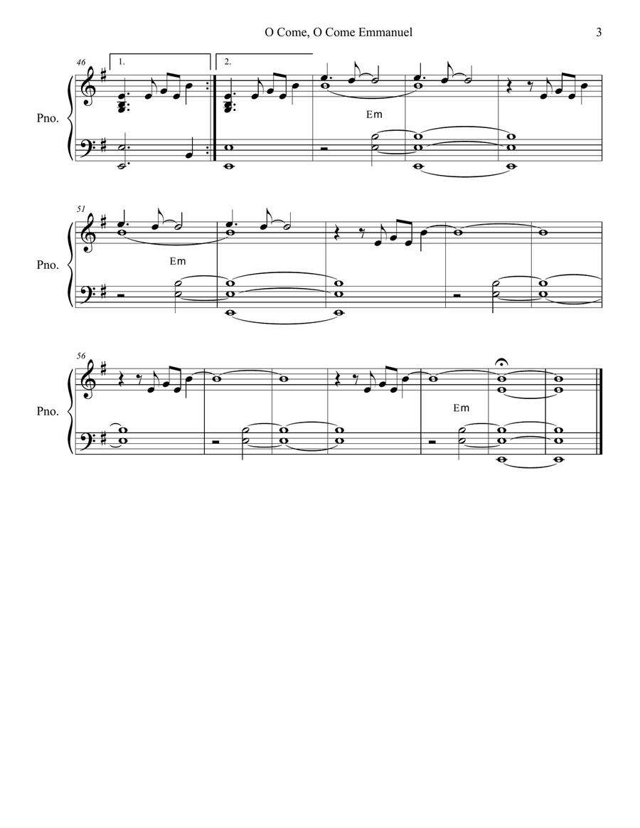 O Come, O Come, Emmanuel: A Christmas Cantata in eight movements 4-Part scores gallery preview page 6