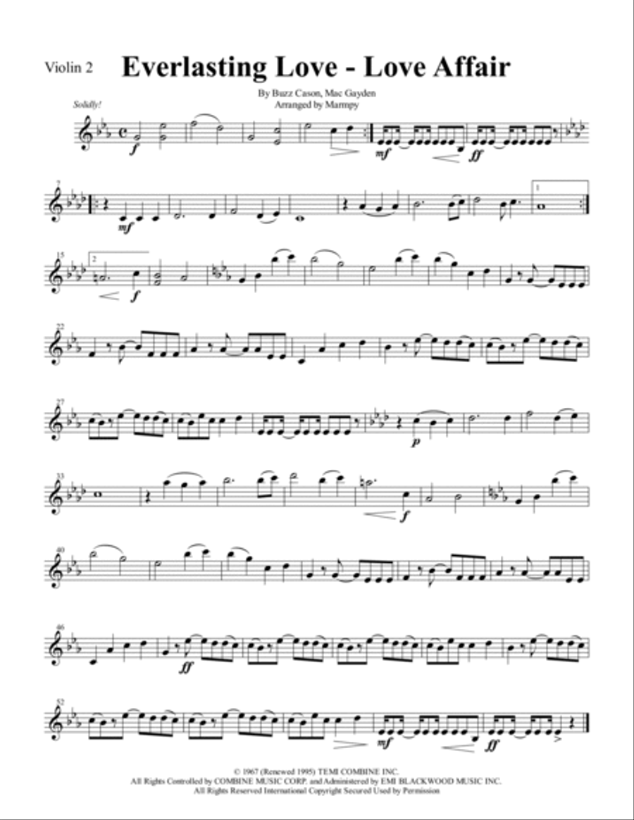 Everlasting Love String Trio scores gallery preview page 2