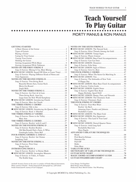 Teach Yourself To Play Guitar - Book