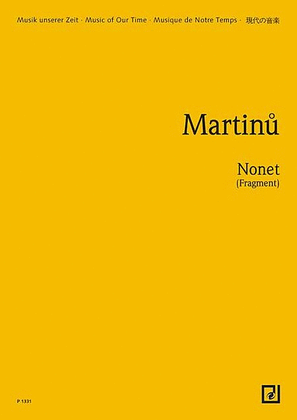 Book cover for Nonett (fragment) Study Score