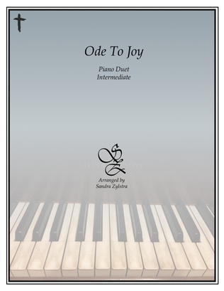 Book cover for Ode To Joy (Joyful, Joyful We Adore Thee) (1 piano, 4 hand duet)