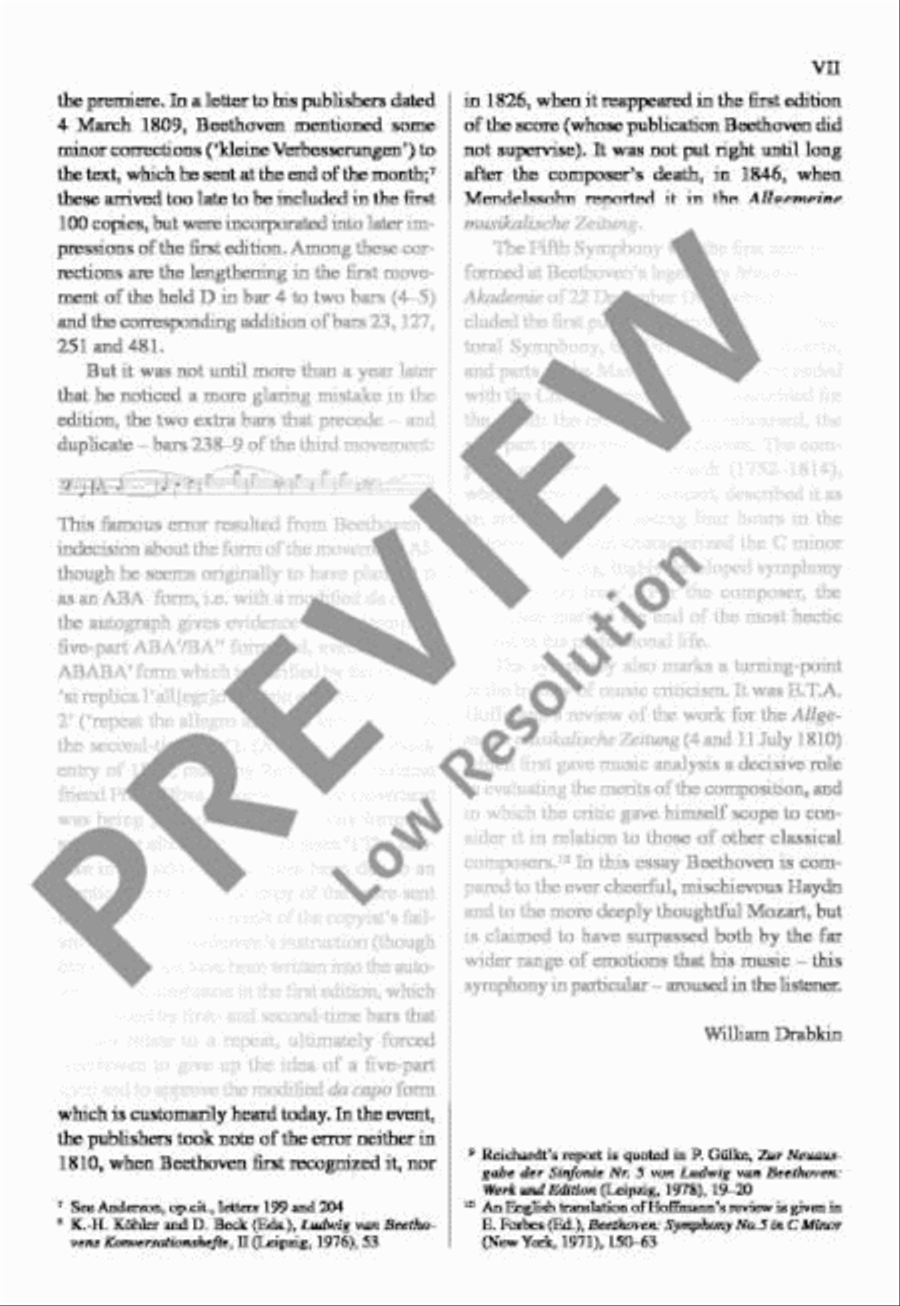 Symphony No. 5 C minor Orchestra scores gallery preview page 8
