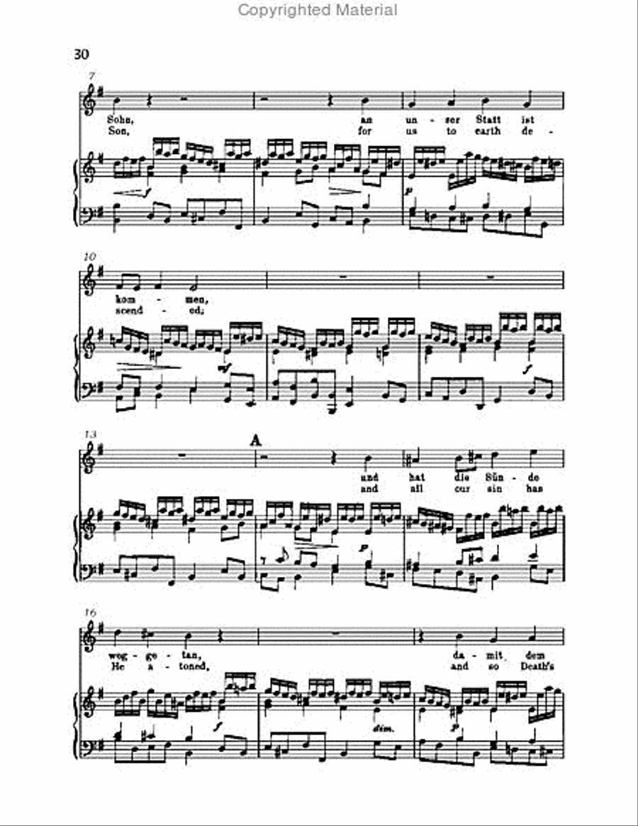 Christ lag in Todsbanden, BWV 4 Choir scores gallery preview page 30