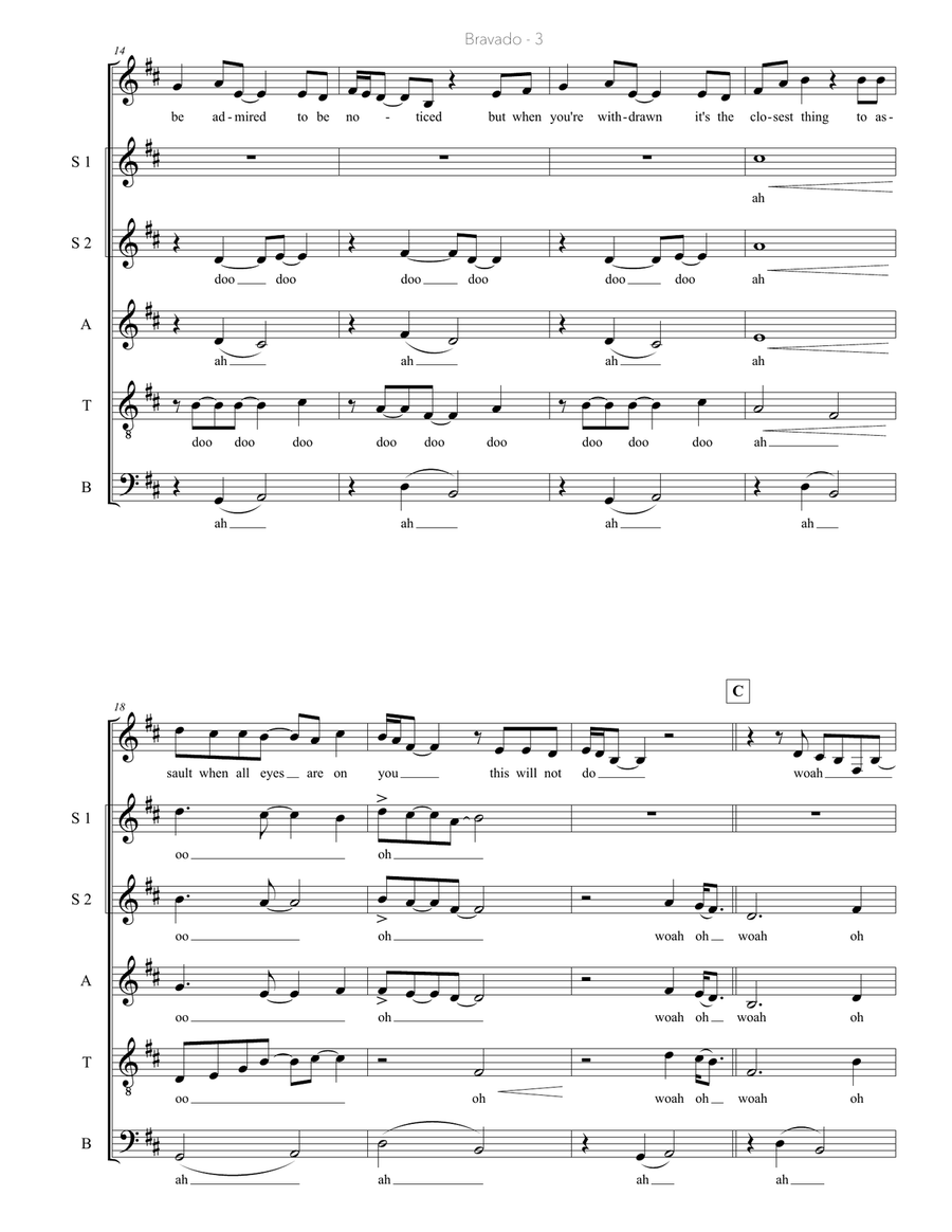 Bravado 4-Part scores gallery preview page 3