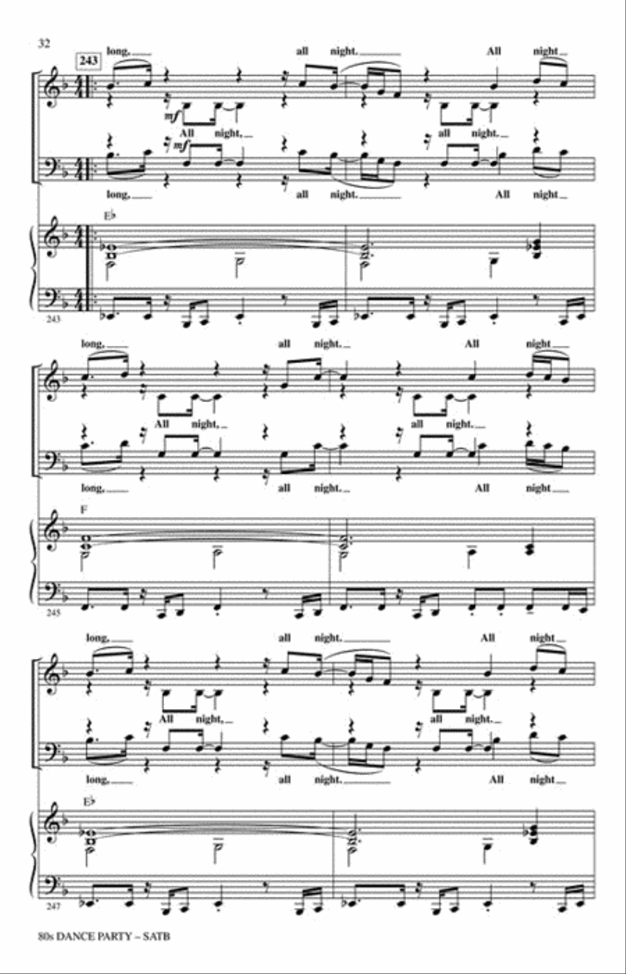 80s Dance Party Choir scores gallery preview page 5