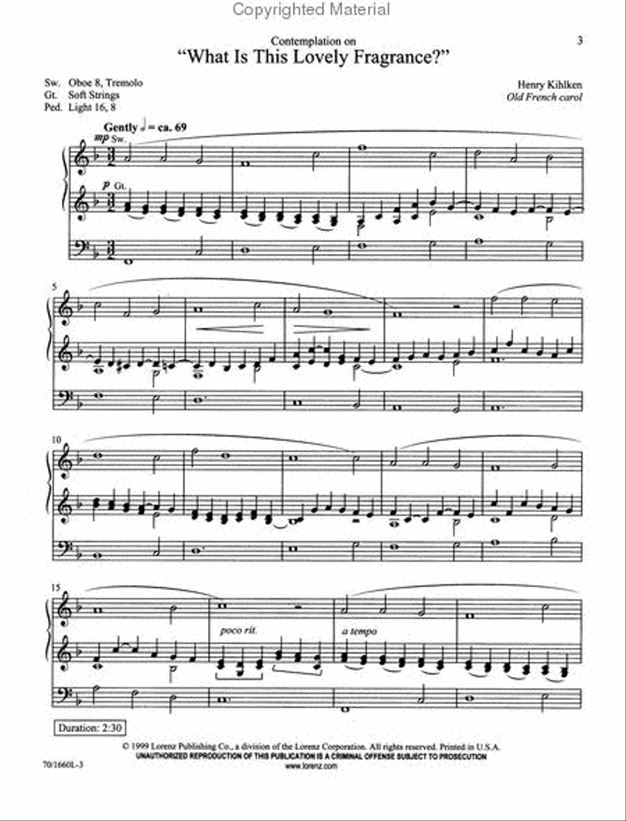 The Nativity Organ Solo scores gallery preview page 2