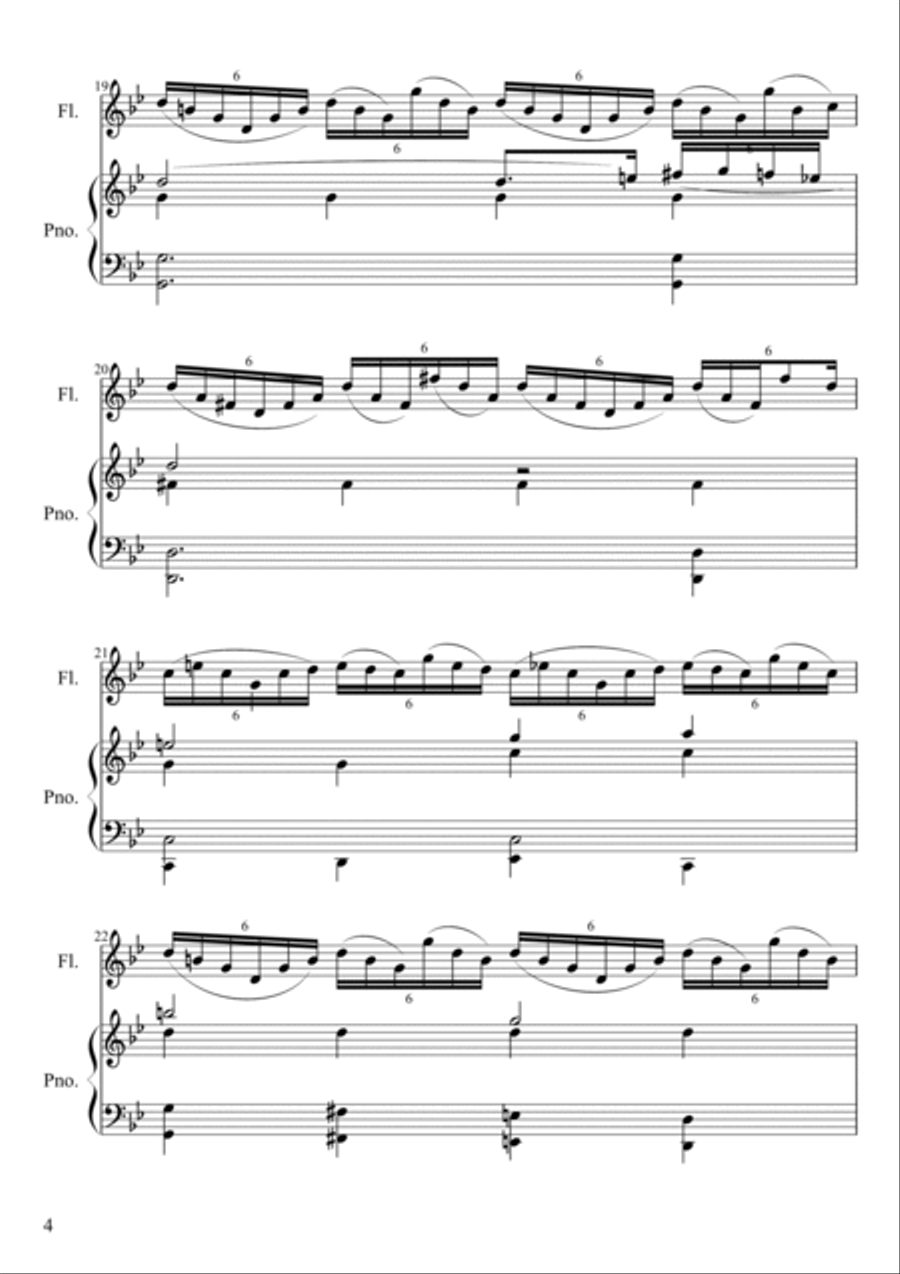 Fantasy - for Flute and Piano (2010) Flute Solo scores gallery preview page 5