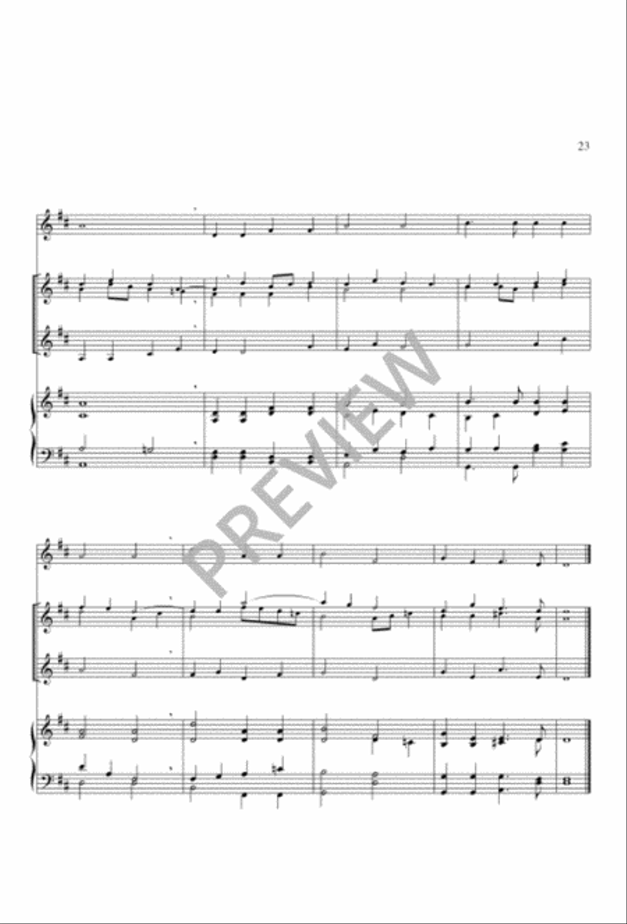 Twelve Hymn Settings for Three Trumpets and Organ Trumpet Trio scores gallery preview page 21