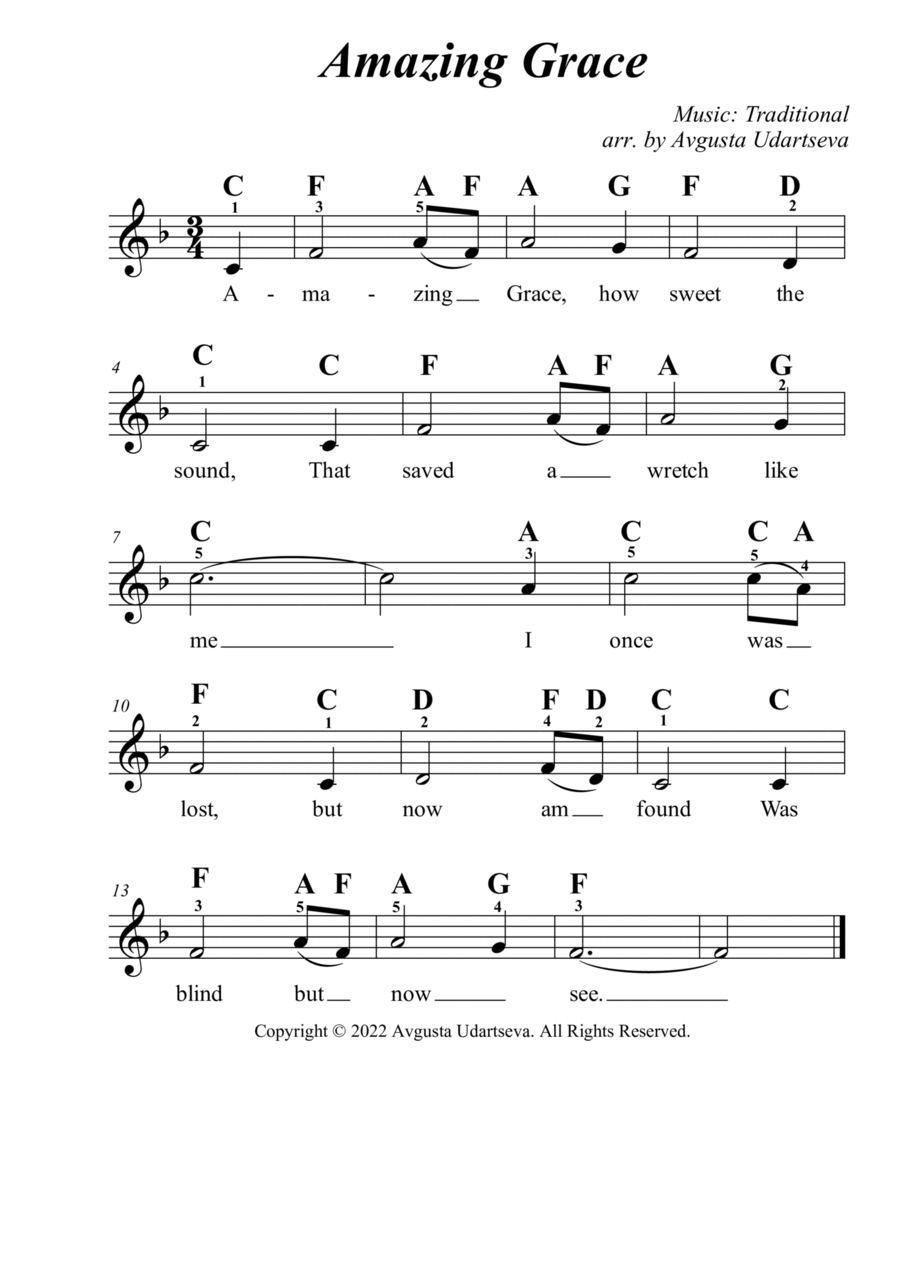 Easy piano on sale music