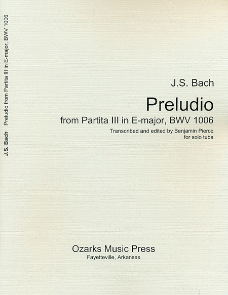 Preludio from Partita III in E major, BWV 1006